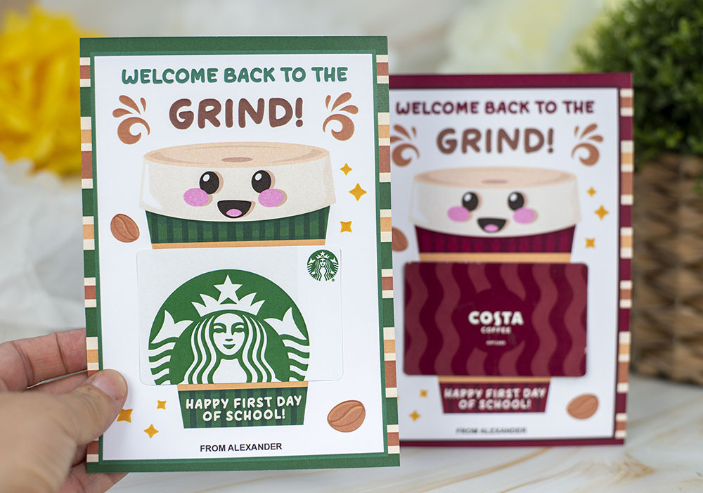 printable coffee card holder printable coffee card holder